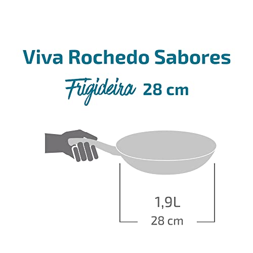 Frigideira Antiaderente Decorada 28cm Viva Rochedo Sabores