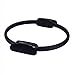 Cercles de musculation multifonctionnels pour pilates, yoga, pilates, fitness, cercle de musculation, équipement de musculation, ultra adapté pour les jambes, les bras et les fessiers (Noir)