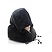 Qualid Travel Pillow with Hoodie- Ultra Soft Comfort, Strong Neck Support, Guaranteed Sleep with Light Blocking Hoodie, Travel and Home Use, Premium Memory Foam, Adjustable, One Size Fits All