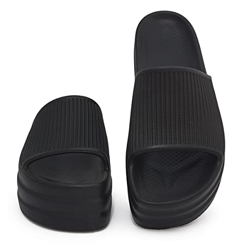 Sandália Plataforma Salto 100% EVA Comfort Plus Cor: Preto; Tamanho: 37-38; Gênero: Feminino