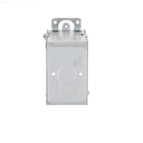 Image of RACO 8590 3-1 /2-Inch Deep Switch Electrical Box, Gangable with Plaster Ears and (8) 1 /2-Inch Knockouts, 3-Inch x 2-Inch