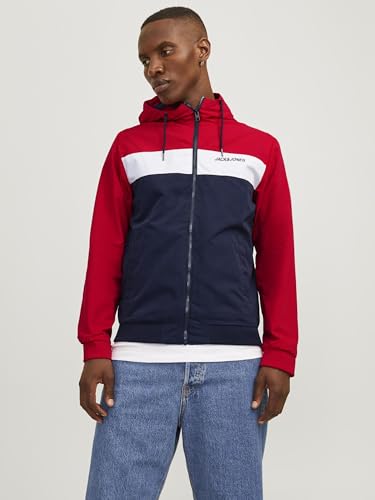 JACK & JONES mens Jjerush Blocking Hood Bomber-Noos Otw Bomber (pack of 1)