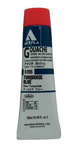 ホルベイン アクリリックガッシュ ターコイズブルー D095 20ml 007095