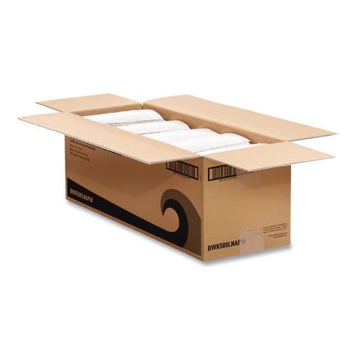 Boardwalk Linen Feel Disposable Guest Paper Towels, 500 Count, 1-Ply, 12"x17", White, Ultra-Soft, Highly Absorbent, Folded, Bathroom, Made in the USA