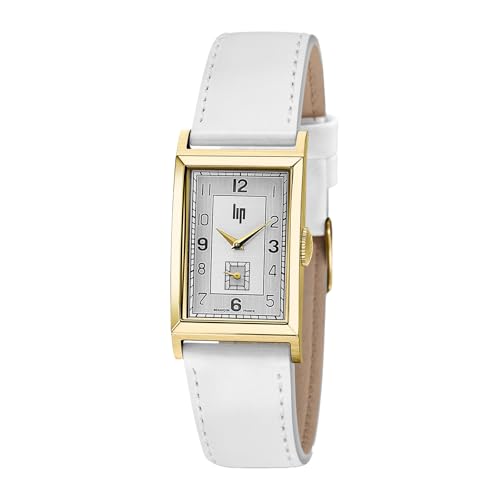 Lip Femme Analogique Quartz Montre avec Bracelet en Or lip671441, Noir, Sangle, Noir, Sangle