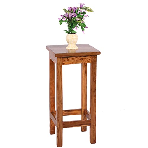 Image of Classic Solid Wood Saddle-Seat Kitchen Counter Stool Set of one| Dark Teak Wood Polish | Bar Stool | Bar Chair | Haigh Stool (Design-3)