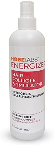 Hobe Labs Energizer Hair Follicle Stimulator with Jojoba and Vitamin B-5 for Thicker, Fuller Hair, 12 oz