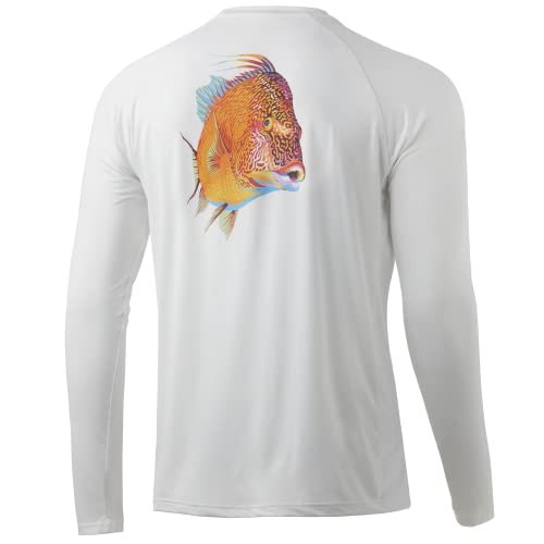 Marolina Vc Ls vêtement de pêche manches longues homme blanc taille M