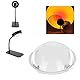 Pongnas Konvexe Linse,Linse für Sonnenuntergang Lampe, LED-Optik-Linse für Sunset Lamp Lupen Gläser (60mm Durchmesser) 1 Stück