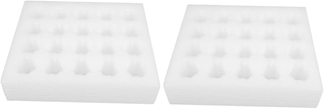 Amosfun 2pcs Foam Shipping Holder Cotton Tray Shockproof Transport Carton for Camping Logistics and Storage