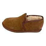 Arthur Cameron – Deluxe ‘Elliot’ Lambswool Men’s Slippers with Hard Sole – Sheepskin Blend for Winter Comfort
