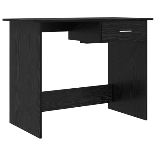Bureau d'ordinateur moderne 100x50 table de travail compacte en bois - 2