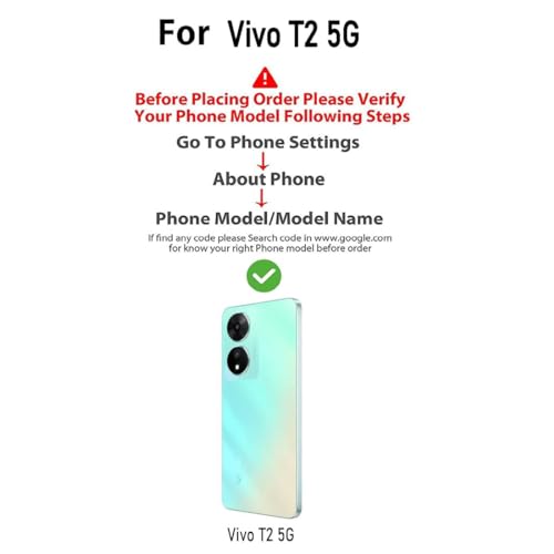 Image of COVERBLACK Rubber Back Cover for Vivo V2240 / Vivo T2 5G - Transparent