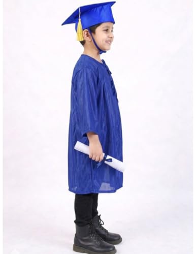 Image of BookMyCostume Blue Graduate Convocation Graduation Day Gown Kids & Adults Fancy Dress Costume 4-5 years