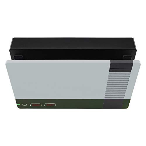 Extremerate Custom Soft Touch Grip Faceplate For Nintendo Switch Dock, Classics Nes Style Patterned Diy Replacement Housing Shell For Nintendo Switch Dock - Dock Not Included #TOP6