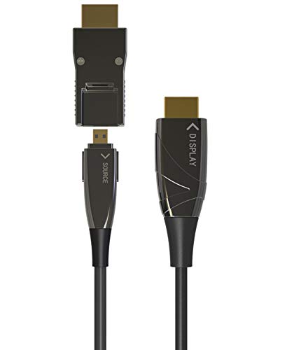 Techly 107425 Cavo Hdmi™ A/A Micro Hdmi™ Active Optical Cable In Fibra Ottica 4K 20M Nero - 2