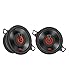 JBL Club 322F 2-Wege Auto Lautsprecher Set von Harman Kardon - 75 Watt Pro Sound KFZ Autolautsprecher Boxen 87mm, Black
