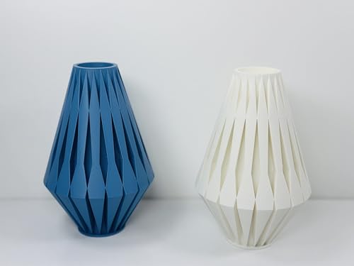 Vase Rhéa blanc boho design grand format 20 cm pour salon moderne - 4