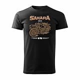 Sahara Legend - Camiseta de motorista, Negro , M