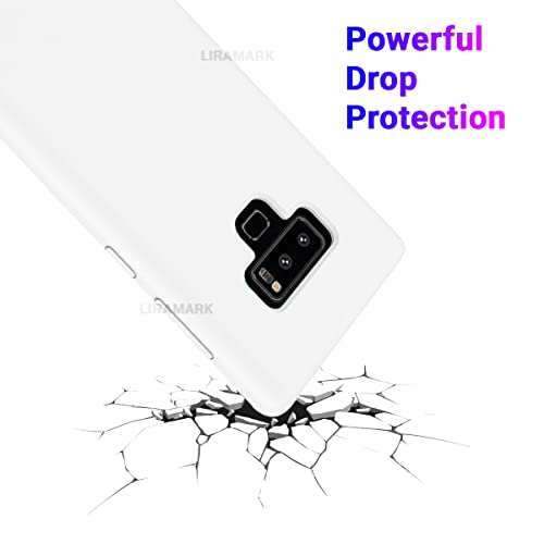 Image of LIRAMARK Liquid Silicone Soft Back Cover Case for Samsung Galaxy Note 9 (White)
