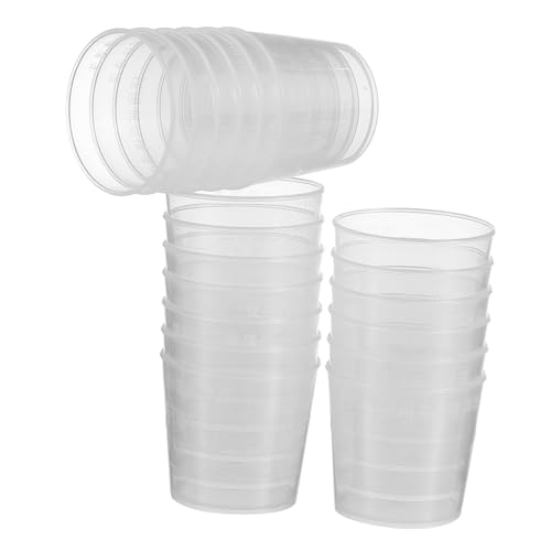 COLLBATH 20pcs Reptile Gecko Feeding Dish Set Measuring Cups Leakproof Reptile Feeder Water Food Containers for Pet Lizards
