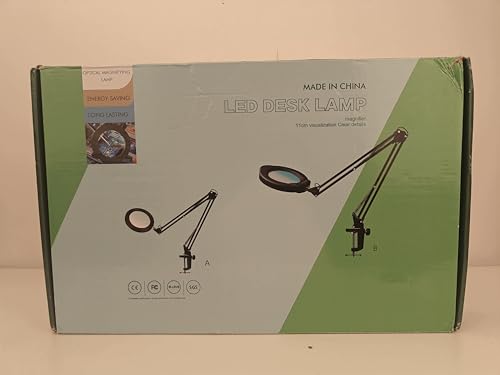 Jubor Improved Magnifying Glass with Light and Stand, 15X 10X Magnifying Lamp with Clamp, LED Desk Magnifier Lamp with 5 Color Modes and 10 Brightness Levels for Hobby Crafts, Repair, Reading - Cosy Home Interiors Jubor Improved Magnifying Glass with Light and Stand, 15X 10X Magnifying Lamp with Clamp, LED Desk Magnifier Lamp with 5 Color Modes and 10 Brightness Levels for Hobby Crafts, Repair, Reading - Image 15