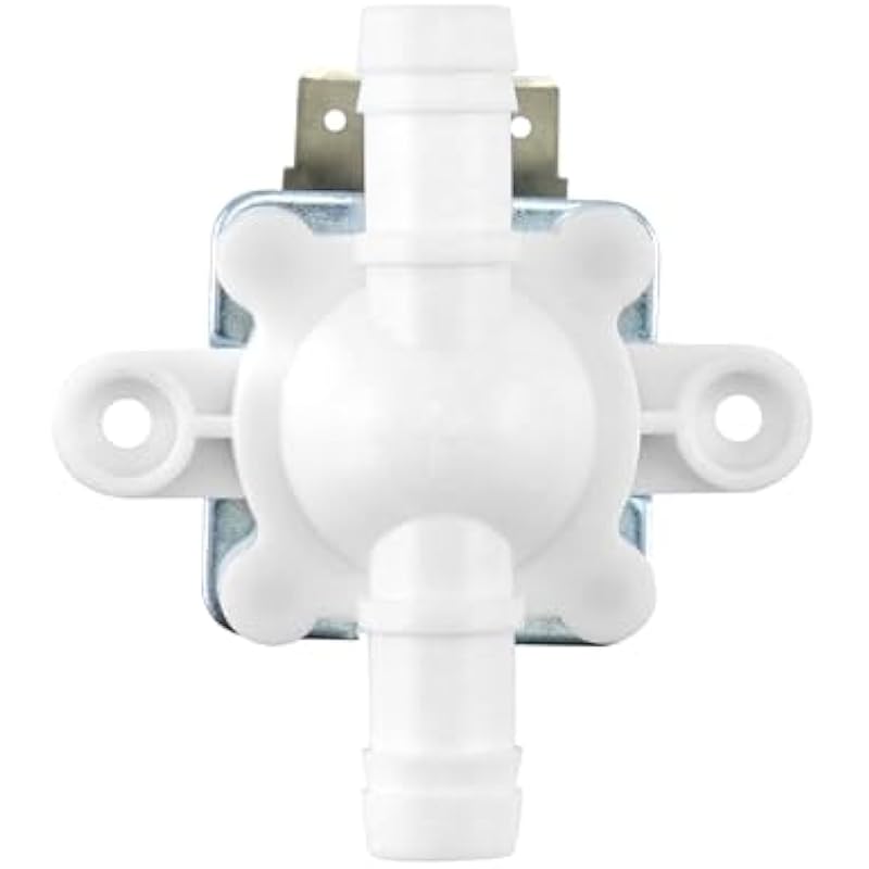 QWORK Discount Parts Direct 12V Electric Solenoid Valve - Normally Closed, 1/2 Barb Connection, 4 Pack for Washing Machines, Water Dispensers & Irrigation Systems, Durable Plastic & Brass 상세이미지 5