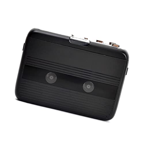 budiniao Reproductor de Cassette Inteligente de 5V/5W, Reproductor de Radio de plástico estéreo de Doble Canal, con grabadora de Viaje con Conector de 3,5mm