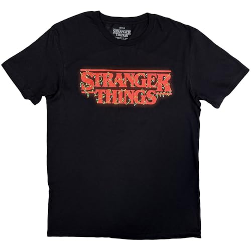 Stranger Things t-shirt style rétro avec lumières de Noël pour fan