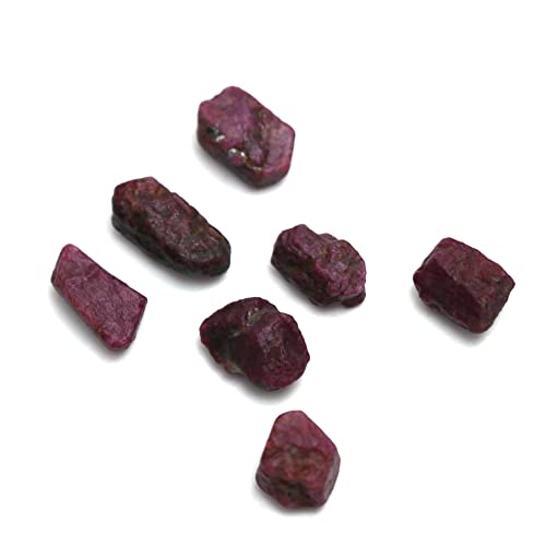 Gempires Natural Raw Ruby Gemstones For Jewelry Making, Assorted Loose Stones, July Birthstone Gemstone (Ruby 50 Carat) #TOP2