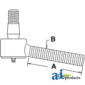 A&I - Tie Rod End (RH). Part NO: A-1032715M91