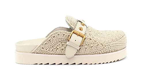  CIABATTA ASH GIOIA CROCHET TALC (numeric_38)