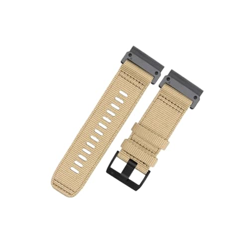 26mm 22mm�i�C�����҂݃x���g�ɓK������Garmin Tactix 7 Pro Fenix 7X 6X 7 5 6 Pro 5X 3HR(Khaki,For Garmin 22mm)