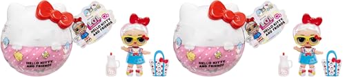 L.O.L. Surprise! Loves Hello Kitty and Friends Tots - Incluye 1 Muñeca, Viene con Moda y Accesorios, Pelota con Forma de Hello Kitty, Embalaje Ciego, Colecciona Las 8 Muñecas (Paquete de 2)