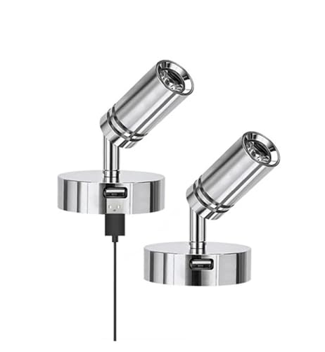 Luz de lectura LED táctil flexible DC12V con puerto USB 3