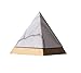LUYIYI Moderne minimalistische Licht Luxus Pyramide Keramik Ornamente, Heimtextilien Büro Bücherregal Modell Soft Furnishings (Color : White, Size : Height 15.5cm/Width 14cm)