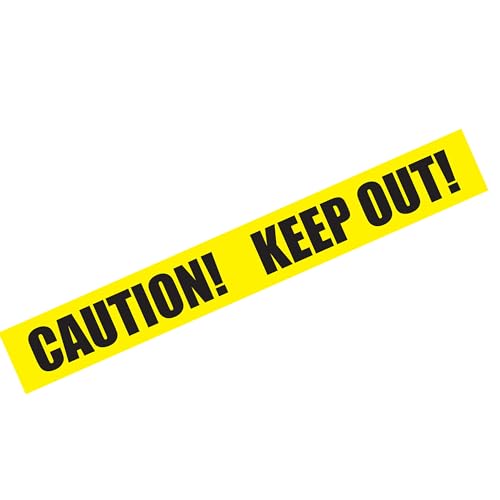 Storm&Lighthouse Yellow Caution Tape 6.1m Halloween Party Decoration for Crime Scenes and Haunted Houses Non-Adhesive Hazard Tape Warning Tape Caution Keep Out Barrier Tape Indoor and Outdoor