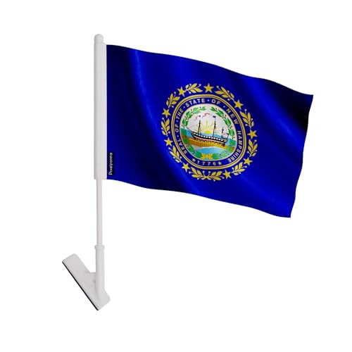 Drapeau adhésif New Hampshire polyester pour identifier vos dossiers géographiques