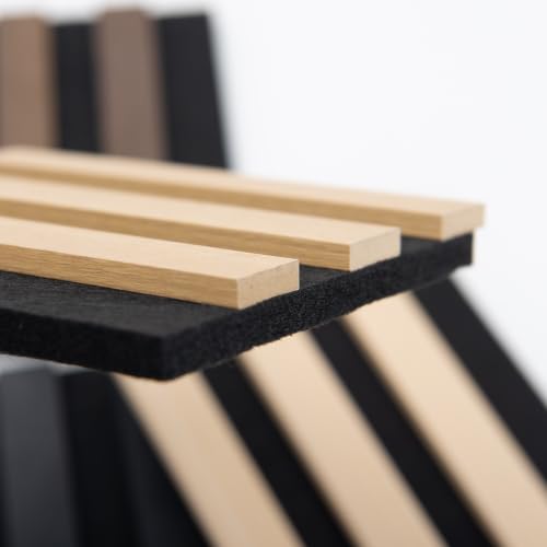 Image of Art3d Wood Slat Panels, Soundproof Drop Ceiling, 4 Multi-Color, Sample Pack