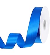 Royal Blue Ribbon 1 inch 50 Yards Blue Satin Ribbon for Graduate Bows Crafts Gift Wrapping Flower...