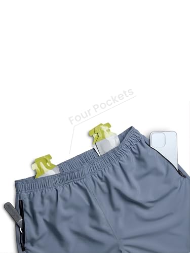 Image of Men's Performance Shorts with Built-in Brief | Quick-Dry, Lightweight Athletic Shorts for Running, Gym, Cycling & Crossfit