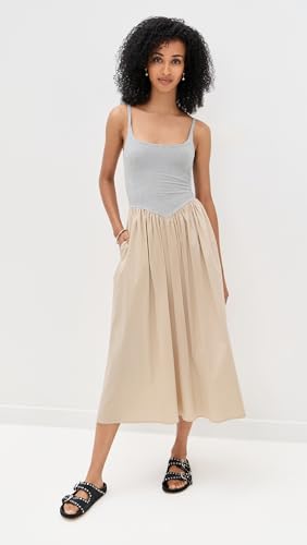 LE BOP Women's Alix Mixed Fabric Tank Dress2