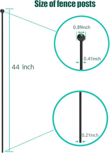 XDPET Dog Playpen Stakes, Accessories Replacing the Metal Posts of Pet Enclosures for Indoor Outdoor RV Puppy Medium Dogs Play Pens (40 inch, 8)