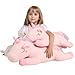 32inch Cute Giant Pink Unicorn Plush, Jumbo Soft Body Pillow Pet, Large Rainbow Unicorn Stuffed Animals Toy, Big Doll for Kids Girls and Boys, Birthday, Valentine's Day
