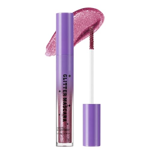 Rímel Brillante - Rímel de Colores,Impermeable y Resistente Alarga Enrula Maquillaje de Pestañas para Mujeres Boda Fiesta Viaje Noche
