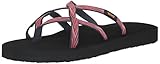 vegan Teva Damen Olowahu Womens Flipflop, Palms Indigo/Rose Violet, 38 EU