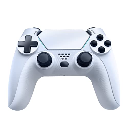 DR.VIVA wireless controller für PS-4,Game Controller Gamepad mit Dual Vibration Touchpane Anti-Sweat/Anti-Rutsch Touchpad zubehör für PS4/ PlayStation 4 Slim/PS4 Pro, Weiß Cover