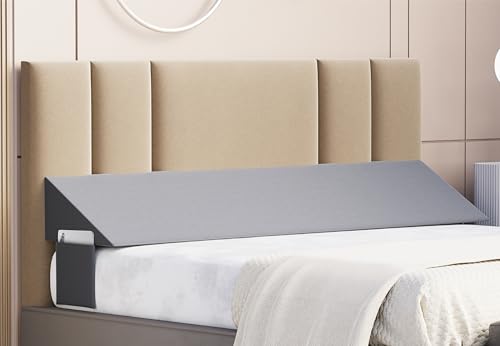Image of FOVERA Bed Wedge Pillow for Headboard Gap, Premium Supersoft Foam for Filling Gap Between Headboard & Mattress with Side Pockets (Queen - 60 x 10 x 6 Inch)