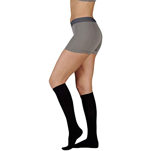 Image of Juzo - 3511MXADFF3SB10-IV - 3511MXADFF3SB Dynamic Knee High Max w /Silicone-Full Foot-BLK