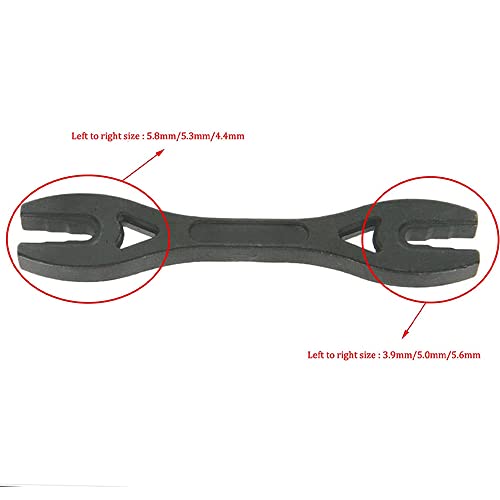 Image of SaiDian 1Pcs Wrench Tensioner 6 in 1 Forgged Steel Spoke Spanner Adjuster Tools Motorcycle Spoke Wrench Tool